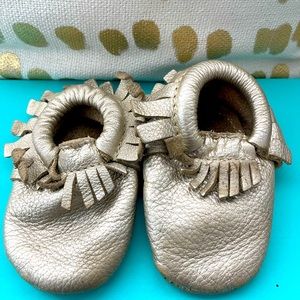 FPK pewter size 2 moccasins